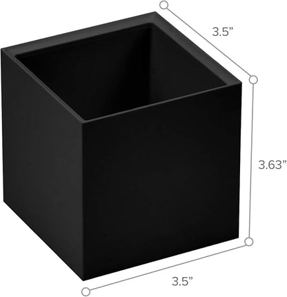 Bostitch Office Konnect Pencil Cup Desk Organizer, Pen Cup, 2-Pack, Black