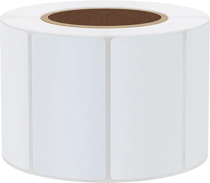 Hybsk 2.25x1.25 inch Direct Thermal Labels for Barcodes, Address, Compatible with Rollo Label Printer & Zebra Desktop Printers (2.25"x1.25",2 Rolls White)
