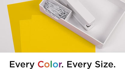 JAM PAPER Colored 24lb Paper - 90 gsm - 8.5 x 11 - Yellow Recycled - 50 Sheets/Pack