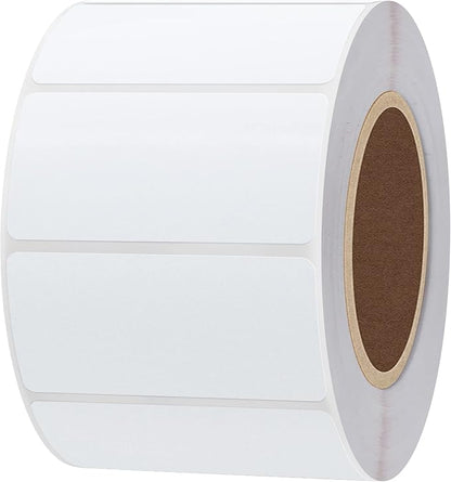 Hybsk 2x1 inch Direct Thermal Labels for Barcodes, Address, Compatible with Rollo Label Printer & Zebra Desktop Printers (2"x1",White)