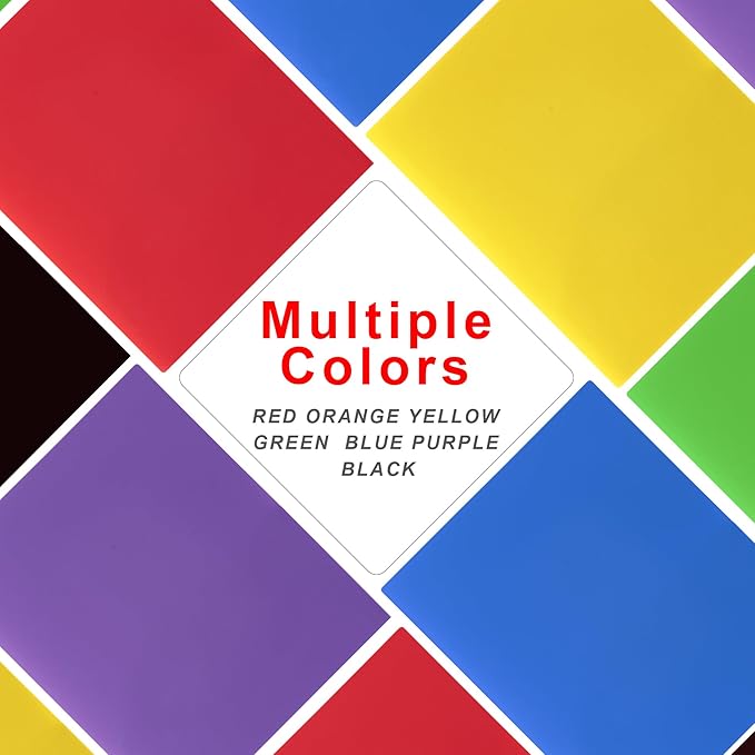 Plastic Folders with Pockets (7 Pack, Soft Light Colors), Durable Heavy Duty File Folders with Business Card Slot, 2-Pocket Folder for Schoolwork & Office,Letter Size