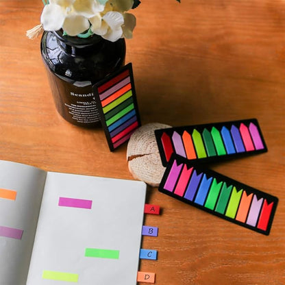 KICNIC Page Markers Sticky Index Tabs, Arrow Flag Tabs Colored Sticky Notes for Page Marker Bookmarks [10 Primary Colors, 750 Pieces] Sticks Securely, Removes Cleanly