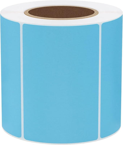 Hybsk 3x2 inch Color Direct Thermal Labels for Shipping, Barcodes, Address, Compatible with Rollo Label Printer & Zebra Desktop Printers(3"x2",Light Blue)