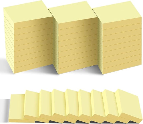 Mini Sticky Notes 1.5x2 in, 36 Pad Canary Yellow Strong Adhesive Post, Suitable for School, Home, Office, Clean Removal