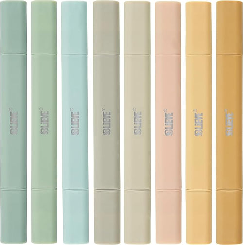 BLIEVE- Aesthetic Bible Highlighters No Bleed Through Assorted Colors, Cute Highlighter Dual Tip For Journaling Supplies And School Accessories, Bible Highlighters And Pens No Bleed (BOHO EARTH)