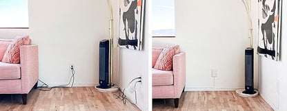 Sleek Socket Original & Patented Ultra-Thin Outlet Concealer with Cord Concealer Kit, Flat Extension Cord with Multi Outlets Power Strip, Ideal for Home Improvement, Hide Bulky and Messy Cords
