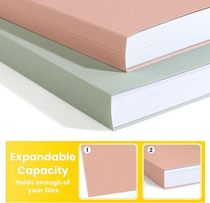 SUNEE File Folders, 18 Pack Manilla Folders 8.5 x 11, Colored Folders Office Organization Home School Folders for Documents Files Paper, 6 Pastel Colors