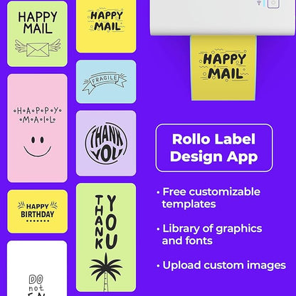 Rollo Wireless Label Printer - Wi-Fi Thermal Printer for Shipping Packages - AirPrint from iPhone, iPad, Mac - 4x6, Supports Windows, Chromebook, Android, Linux