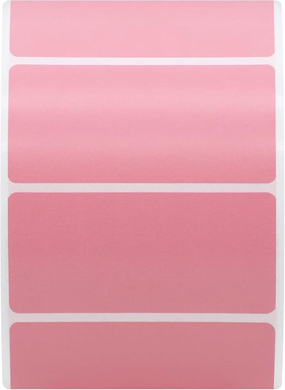 Hybsk 2.25x1.25 inch Color Direct Thermal Labels for Shipping, Barcodes, Address, Compatible with Rollo Label Printer & Zebra Desktop Printers(2.25"x1.25",Pink)