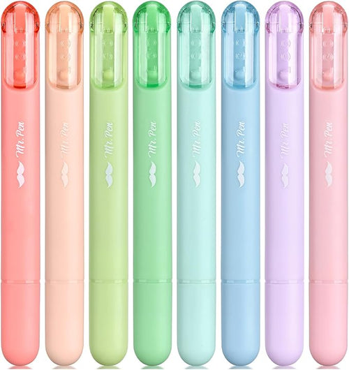 Mr. Pen- Aesthetic Highlighters, 8 Pack, Chisel Tip, Pastel Colors, Cute Highlighters Assorted Colors, Cute Highlighters for School Highlighters, Highlighter Set, Pastel Highlighters