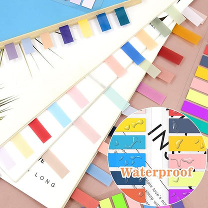 SIQUK 4200 Pieces Annotation Tabs Morandi Sticky Tabs for Annotating Books Tabs Transparent Page Markers Strip Page Flags Colored Tabs Writable and Repositionable Book Flags Tabs, 0.43 Inch