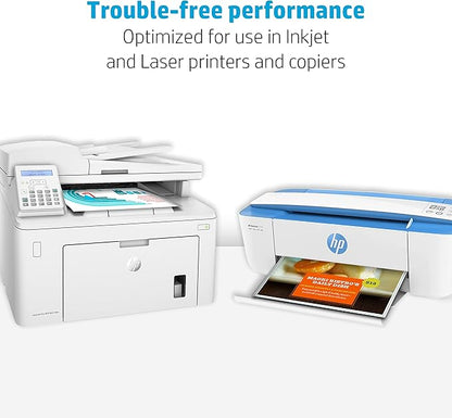 HP Printer Paper | 8.5 x 11 Paper | Premium 32 lb | 6 Pack - 3000 Sheets | 100 Bright | Made in USA - FSC Certified | 113100C