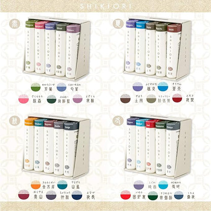 Sailor Fountain Pen, Cartridge Ink, Four Seasons, Set of 5 Colors, Winter, 13-1750-004