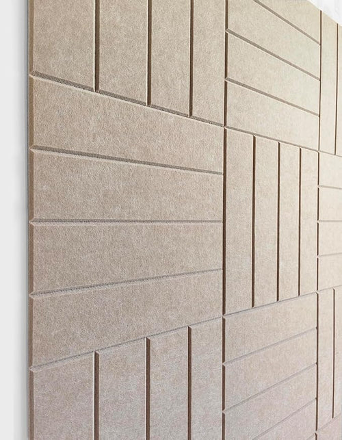 Large Cork Board Alternative - 12-Pack Felt Wall Tiles with Safe Removable Adhesive Tabs, Cork Wall Tiles Bulletin Board Home Office Essentials - Camel