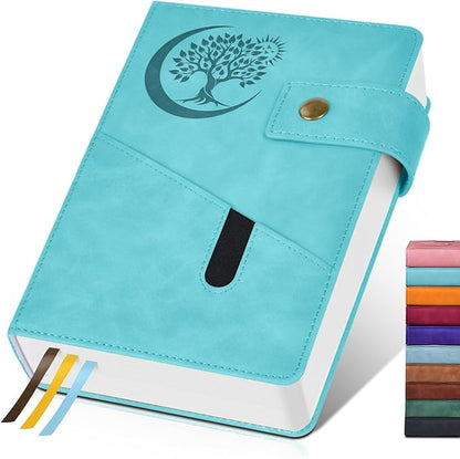365 Page Thick Lined Journal Notebook for Men Women, B5 Large Leather Journals for Writing, Hardcover Notebooks for Work, School, Note Taking, Business, Travel Diary, College Ruled 7.6" x 10"