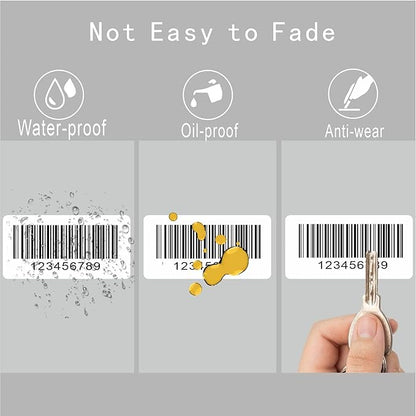 Hybsk 2x1 inch Direct Thermal Labels for Barcodes, Address, Compatible with Rollo Label Printer & Zebra Desktop Printers (2"x1",4 Rolls White)