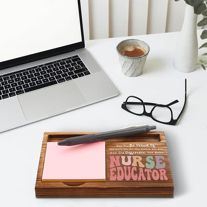 Nurse Educator Sticky Note Holder, Nurse Educator Thank You Appreciation Gifts for Men, Women, Nursing Instructor, Nurse Educator Office Desk Self-Stick Note Pad Holders GSH488