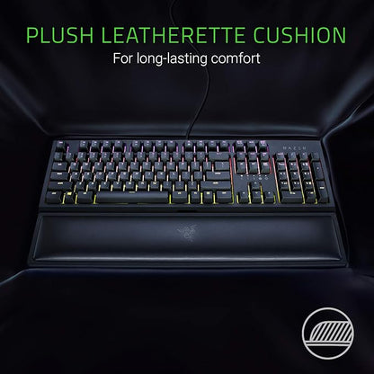 Razer Ergonomic Wrist Rest for Full-Sized Keyboards: Anti-Slip Rubber Base - Angled Incline - Classic Black