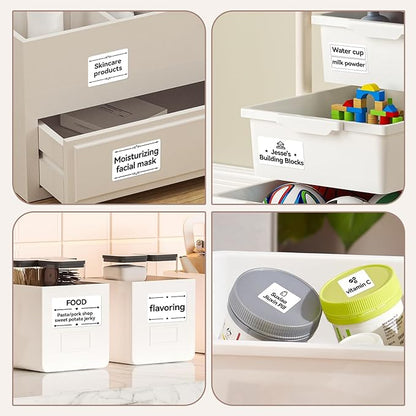 NIIMBOT Labels for B1/B21/B3S Lable Printer, 2" x 1.18" (50×30 mm) Waterproof Sticker Paper Shipping Address Labeling Replacement with Self-Adhesive - 1 Roll of 230pcs (White)