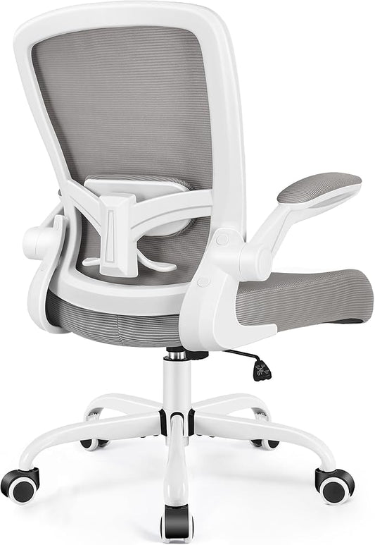 FelixKing Ergonomic Office Chair, Adjustable Height, Breathable Mesh Fabric, Lumbar Support, Gray