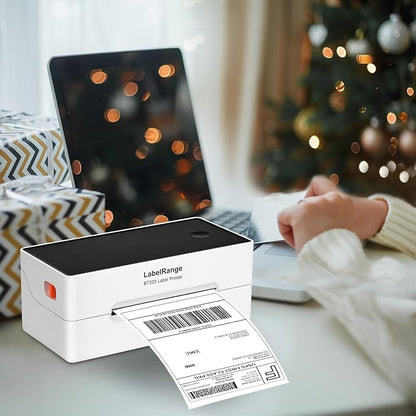 Ecommerce Label Printer, Bluetooth Thermal Shipping Label Printer, 4x6 Thermal Printer Compatible with Android, iOS, Windows, Amazon, Ebay, Shopify, Etsy, USPS, Pirate Ship, Shippo