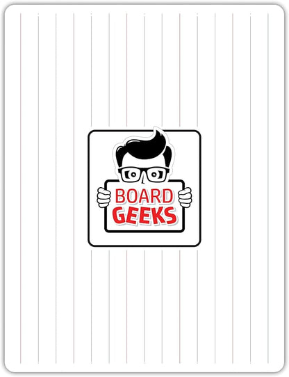 1 Small Dry Erase Board for Kids - Mini White Board for Students and Teachers - Durable and Portable Individual Whiteboard with Rounded Corners - Double Sided Small White Boards (9x12 Inches)