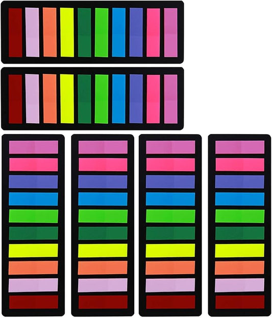 KICNIC Page Markers Sticky Index Tabs 1500 Pcs, Arrow Flag Tabs Colored Sticky Notes for Page Marker Bookmarks, 10 Colors, Stick Securely, Remove Cleanly