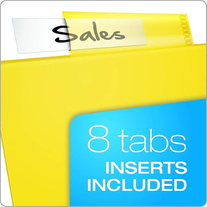 Oxford Expanding Plastic Binder Dividers, Divider for 3 Ring Binder, Flexible Front Expanding Pockets, 8 Tab, Insertable Multicolor Tabs, Letter Size, 3 Sets (89605)