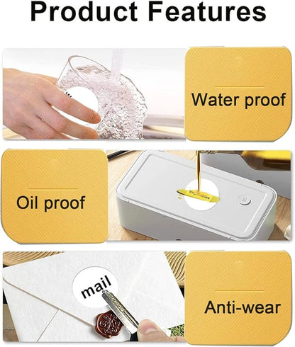2 x 2 Round Thermal Labels, 2 inch Round Thermal Sticker Labels for Business and Home, for Label Printer, for M110/M220/M221 Label Maker，140 Labels for Printer, White