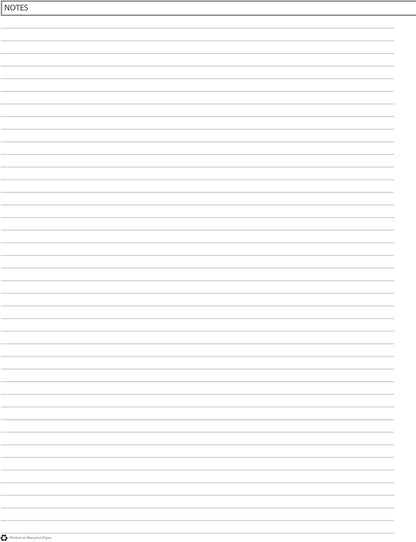 House of Doolittle Lesson Planner, Blue, 8.5 x 11 Inch (HOD51007), Blue/White