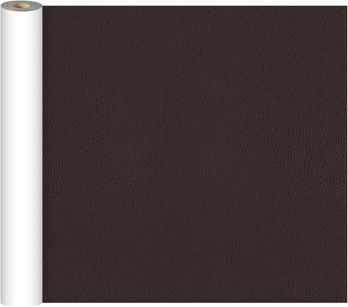 CHEIGHY Leather Repair Kit Self Adhesive Leather Repair Patch for Furniture 15.7X78.7 inch Vinyl Repair Kit for Couches Car Seats Sofa Office Chair Belt Jackets (Dark Coffee)