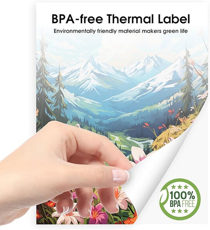 Thermal Paper, 8.27 x 11.69 Size, Thermal paper for portable printer Compatible with Hprt、Phomemo、Itari M08F MT800 Brother Pocket PJ763MFi Letter Thermal Printer Paper 200 sheet