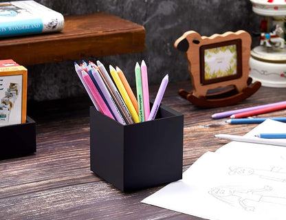 Bostitch Office Konnect Pencil Cup Desk Organizer, Pen Cup, 2-Pack, Black