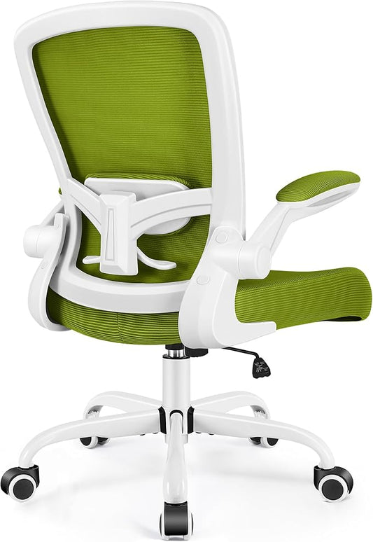 FelixKing Office Chair, Ergonomic Desk Chair Breathable Mesh Chair with Adjustable High Back Lumbar Support Flip-up Armrests, Executive Rolling Swivel Comfy Task Computer Chair for Home Office