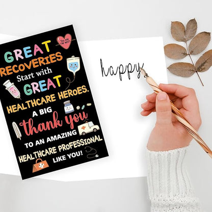 Teacher Appreciation Cards, Thank You Teacher Card for Preschool, Daycare & Educators - Teacher Appreciation Gifts Ideas, Thank You for Helping Me Grow, Perfect Preschool Teacher Appreciation Gifts