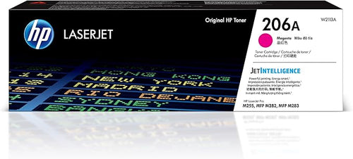 HP 206A Magenta Toner Cartridge | Works with HP Color LaserJet Pro M255, HP Color LaserJet Pro MFP M282, M283 Series | W2113A