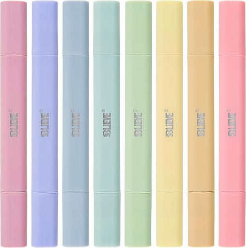 BLIEVE- Aesthetic Bible Highlighters No Bleed Through Assorted Colors, Cute Highlighter Dual Tip For Journaling Supplies And School Accessories, Bible Highlighters And Pens No Bleed (CANDY)