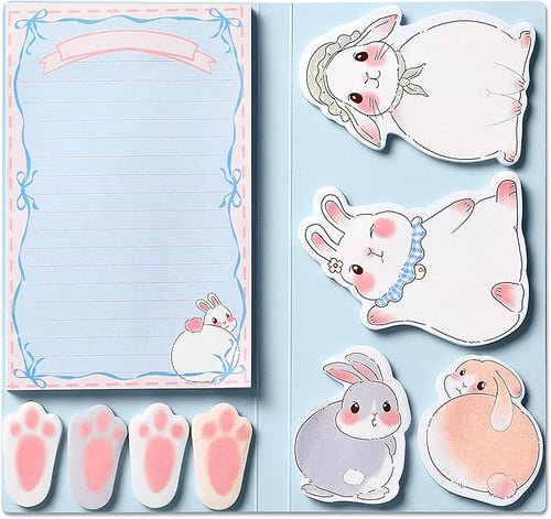 Hommie Sticky Notes Set, Divider Cute Sticky Notes Planner Sticky Note Dividers Tabs with Color Coding for School Supplies, Office Supplies, Book Notes,Bible Sticky Notes