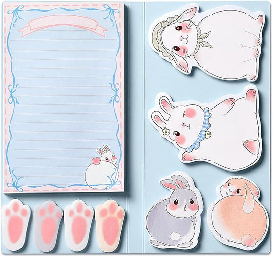 Hommie Sticky Notes Set, Divider Cute Sticky Notes Planner Sticky Note Dividers Tabs with Color Coding for School Supplies, Office Supplies, Book Notes,Bible Sticky Notes