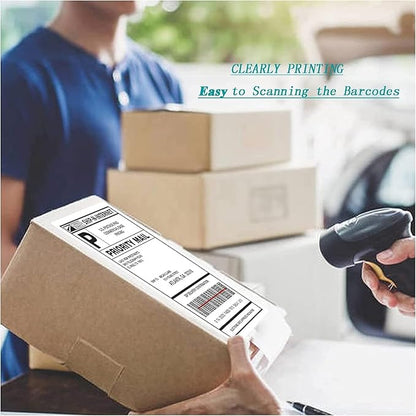 Shipping Address Label Stickers Paper for Laser and Inkjet Printer (1000 Sheets, 8.5" x 5.5" (2-UP）)