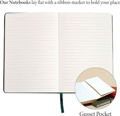 Hardcover Ruled Journal with Thick 100 gsm College Ruled Paper A5 size (8.3 inches x 5.4 inches) - Daily Writing Notebook Journal for Travel, School and Office Use - Diary Journal for Women and Men - Dutch Blue