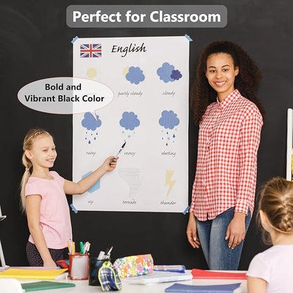 SFAIH Fine Tip Dry Erase Markers - 24 Pack Red Whiteboard Erasable Markers Bulk for Kids Adults, Ideal for Classroom School Office Home Use on White Board, Non-Toxic Easy Clean