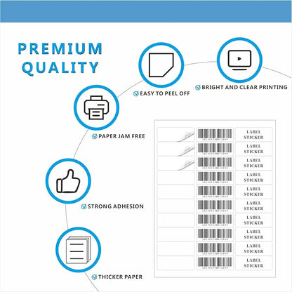 Address Labels, JIQEZNL Premium 1" x 2-5/8" Mailing Labels for Envelopes, 900 Address Label Sticker Paper for Laser/Ink Jet Printer, White Blank Printable Sticker Labels 30 Per Sheet 8.5"×11"