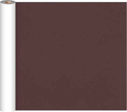 CHEIGHY Leather Repair Kit Self Adhesive Leather Repair Patch for Furniture 15.7X78.7 inch Vinyl Repair Kit for Couches Car Seats Sofa Office Chair Belt Jackets (Coffee)