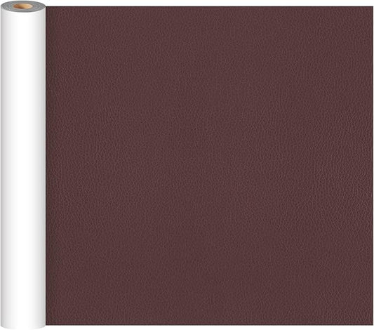 CHEIGHY Leather Repair Kit Self Adhesive Leather Repair Patch for Furniture 15.7X78.7 inch Vinyl Repair Kit for Couches Car Seats Sofa Office Chair Belt Jackets (Coffee)