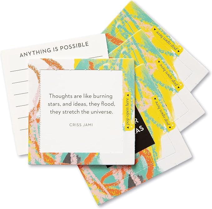 Compendium ThoughtFulls Pop-Open Cards — Trust Your Crazy Ideas — 30 Pop-Open Cards, Each with a Different Inspiring Message Inside
