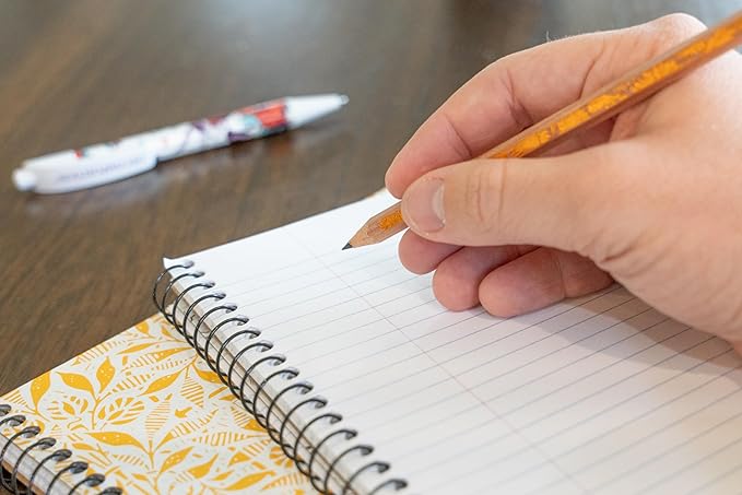 Decomposition King Penguins College Ruled Spiral Notebook - 9.75 x 7.5 Journal with 160 Lined Pages - 100% Recycled Paper - Cute Notebooks for School Supplies, Home & Office - Made in USA