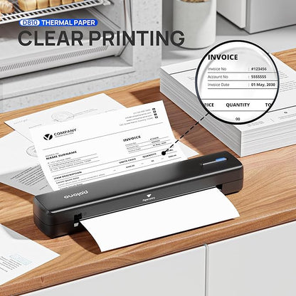 POLONO D810 Thermal Printer Paper 8.5 x 11 Inch, Advanced Thermal Printing, US Letter Size Thermal Paper Compatible with D810, Size 8.5" x 11", 1 Pack, 100 Sheets