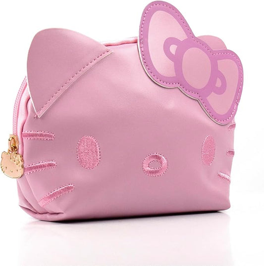 Official Sanrio Hello Kitty Pouch & Pencil Case Set, Pink, With Keychain, Cute School Supplies, Sanrio Stuff, Stationery