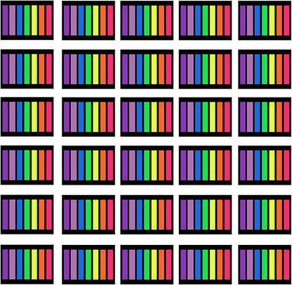 SIQUK 4200 Pieces Page Marker Tabs Colored Sticky Page Tabs Page Flags Fluorescent Tape Flags Index Tabs, 30 Sets 7 Colors